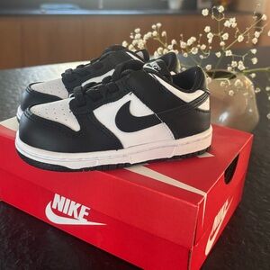 Nike Kids Black and White Sneakers- Brand New